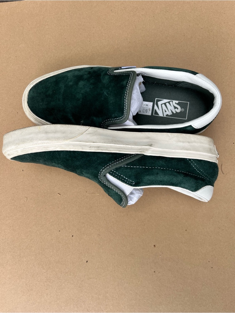 Vans - suede classic slip on- green W9